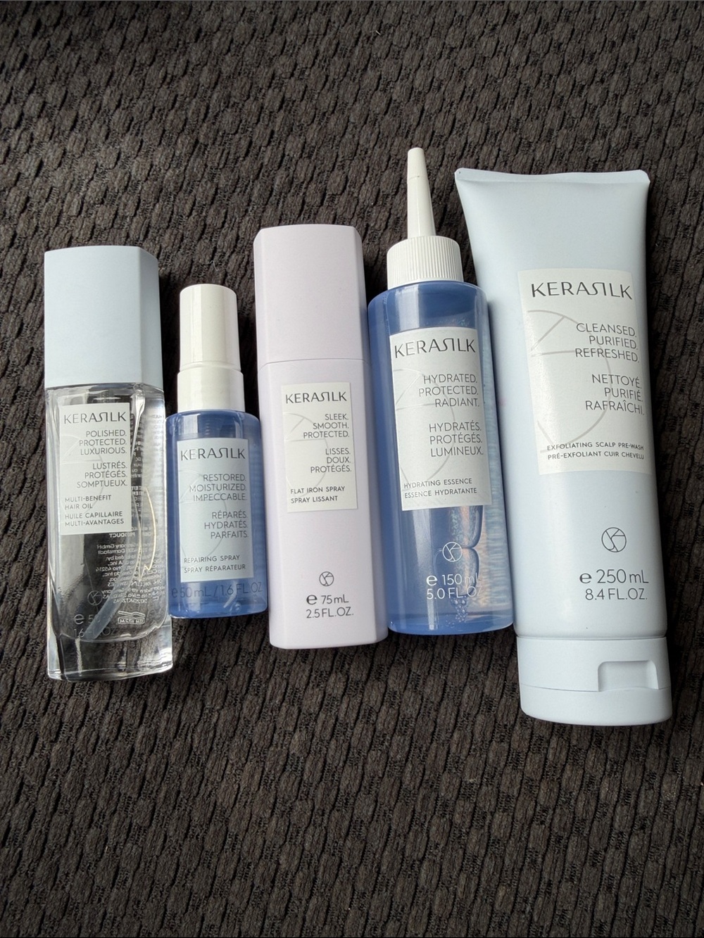 Women Hair Care Set - Assorted Pastel Blue & Pink